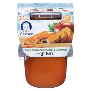 Gerber 3rd Foods Sweet Potato Apple Carrots & Cinnamon 2   5oz Packs
