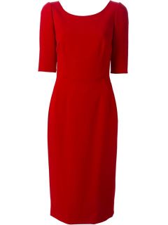 Dolce & Gabbana Scoop Neck Fitted Dress