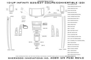 2010 2013 Infiniti G37 Wood Dash Kits   Sherwood Innovations 4089 R   Sherwood Innovations Dash Kits