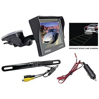 Pyle audio PLCM4700 4.7 Window Suction Mount TFT/LCD Monitor With Rear View Backup Color Camera