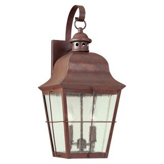 Sea Gull 2 Light Outdoor Wall Lantern   Weathered Copper