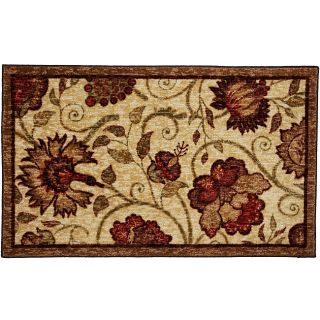 Mohawk Home Krause Beige Floral Rug (26 x 42)   Shopping