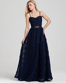 Adrianna Papell Strapless Gown   Ruffle