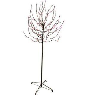 Sterling 5.5 ft. Pre Lit LED Budded Artificial Christmas Tree with Pink Lights 92411061