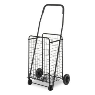 Whitmor Utility Cart Collection 18.63 in. x 38.78 in. Rolling Utility Cart in Black 6307 1729 BLK BB