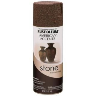 Rust Oleum American Accents 12 oz. Stone Mineral Brown Textured Finish Spray Paint 238324