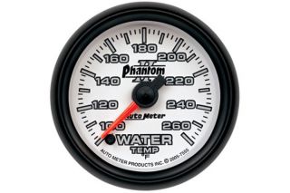 AutoMeter 7555   Range 100°   260° F, full sweep/electric Water Temperature   2 1/16" Temperature   Gauges