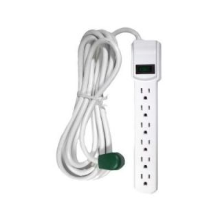 Power By Go Green 6 Outlet Surge Protector w/ 12 ft. Heavy Duty Cord GG 16103M 12