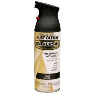 Rust Oleum Universal 12 oz. All Surface Flat Black Spray Paint and Primer in One (Case of 6) 245198
