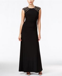Vince Camuto Embellished Cap Sleeve Gown   Dresses   Women