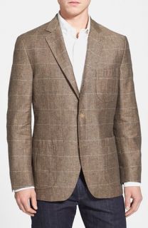 Kroon Fray Regular Fit Silk & Linen Blazer