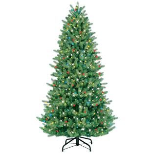 GE Appliances 7.5 800 Light Black Hill Just Cut Fir Christmas Tree
