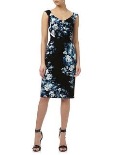 Adrianna Papell Floral dress Blue Multi
