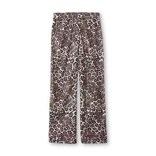 Joe Boxer Girls Flannel Pajama Top & Pants   Leopard Print   Clothing