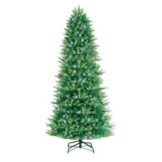 GE 9 ft. Pre Lit LED Just Cut Black Hills Fir Artificial Christmas Tree with Multi Color Lights 18911