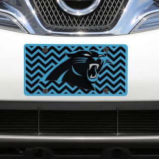 Carolina Panthers Chevron Acrylic Laser Cut Plate