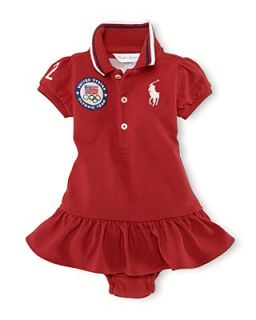 Ralph Lauren Childrenswear Infant Girls' Team USA Olympic "London" Polo Dress   Sizes 3 9 Months