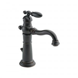 Delta 555LF RB Bathroom Faucet, Victorian Single Handle Centerset Lead Free   Venetian Bronze