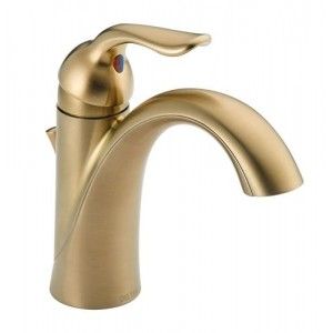 Delta 538 CZMPU DST Lahara Single Handle Centerset Lavatory Faucet w/Metal Pop Up   Champagne Bronze