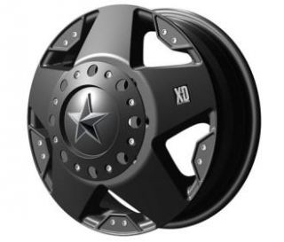 XD Wheels   XD775 Rockstar Dually, 17x6 with 8 on 200 Bolt Pattern   Matte Black