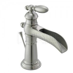 Delta 554LF SS Bathroom Faucet, Victorian Single Handle Centerset, Lead Free   Brilliance Stainless