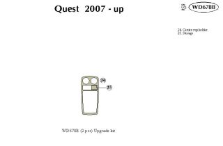 2007, 2008, 2009 Nissan Quest Wood Dash Kits   B&I WD678B DCF   B&I Dash Kits