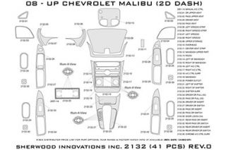2010, 2011 Chevy Malibu Wood Dash Kits   Sherwood Innovations 2132 R   Sherwood Innovations Dash Kits