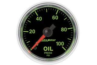 AutoMeter 3821   Range 0   100 PSI, full sweep/mechanical Oil Pressure   2 1/16" Pressure   Gauges