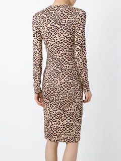 Givenchy Leopard Print Fitted Dress   O'