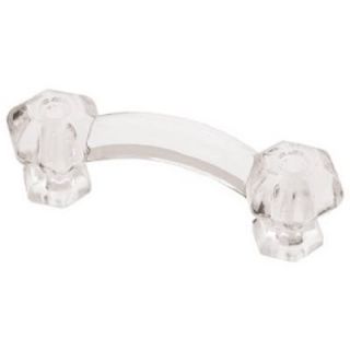 4.25 In. Clear Victorian Glass Cabinet Pull Model# 69358
