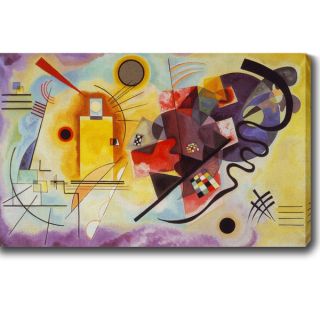 Wassily Kandinsky Yellow, Red, Blue Oil on Canvas Art