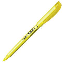 BIC Brite Liner Highlighters Yellow Box Of 12