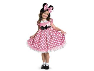 Disney Pink Minnie Glow In The Dark Costume Dress Child Toddler 