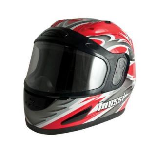 Mossi Large Adult Red Full Face Snowmobile Helmet 36 683R 15