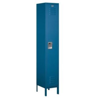 Salsbury Industries 51000 Series 15 in. W x 78 in. H x 15 in. D Single Tier Extra Wide Metal Locker Assembled in Blue 51165BL A