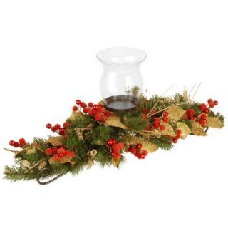 National Tree Company 30 in. Berry/Leaf Vine Candle Holder ED3 117 30C A