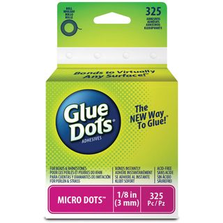 Glue Dots .125in Micro Dot Roll325 Clear Dots   17646808  