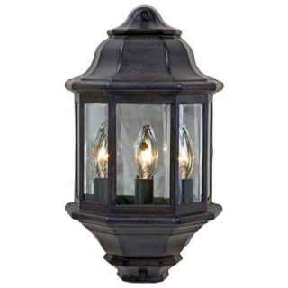 Acclaim Lighting Pocket Lantern Collection 3 Light Black Coral Outdoor Wall Mount Fixture 6003BC