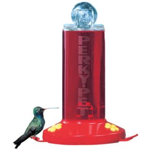 Woodstream Perky Pet 8 oz Acrylic Window Bird Feeder with 2 Fountains
