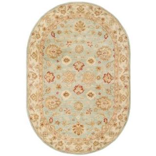 Safavieh Antiquity Grey Blue/Beige 7 ft. 6 in. x 9 ft. 6 in. Oval Area Rug AT822A 8OV