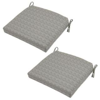 Hampton Bay Cement Texture Rapid Dry Deluxe Outdoor Seat Cushion (2 Pack) 7399 02270200