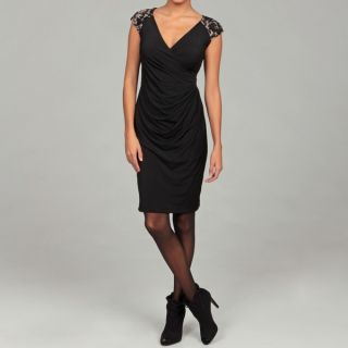 London Times Womens Lace Draped Sheath Dress  ™ Shopping