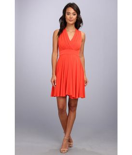 Jessica Simpson Jersey Fit Flare Dress Tangerine
