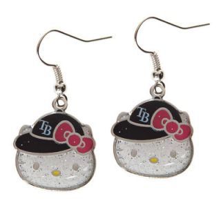 Tampa Bay Rays Hello Kitty Glitter Dangler Earrings
