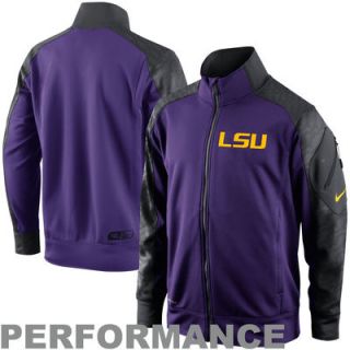Nike LSU Tigers Performance Fly Speed Full Zip Jacket   Purple/Black