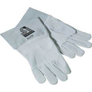 Steiner TIG Welding Gloves - Grain goatskin, Sensi-TIG, Gray, X-Large, Pair, Model# 0229-X  Welding Gloves