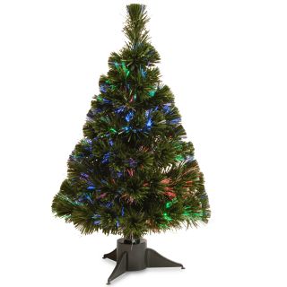 National Tree Co. Fiber Optics 2 Green Artificial Christmas Tree LED