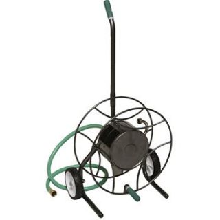 Compact Two wheeled Steel Hose Cart