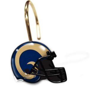 NFL St. Louis Rams Shower Curtain Rings, Set of 12
