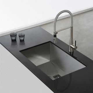 Kraus KPF 2730CH Crespo Single Lever Commercial Style Kitchen Faucet with Flex Hose
